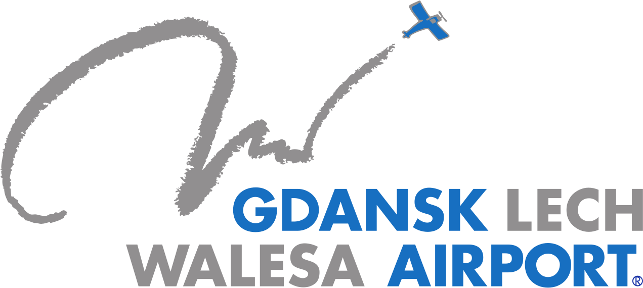 Flughafen Danzig Logo - Gdansk Airport (1280x578), Png Download