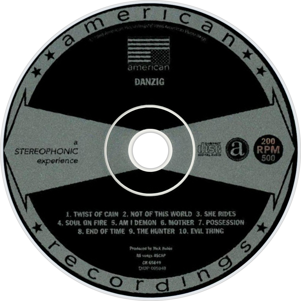 Danzig Danzig Cd Disc Image - Julian Cope Try Try Try 1995 Usa Cd Single Pro-cd-7729 (1000x1000), Png Download