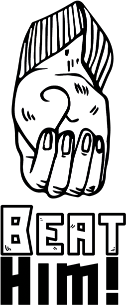 Beat Him - Illustration (1916x845), Png Download