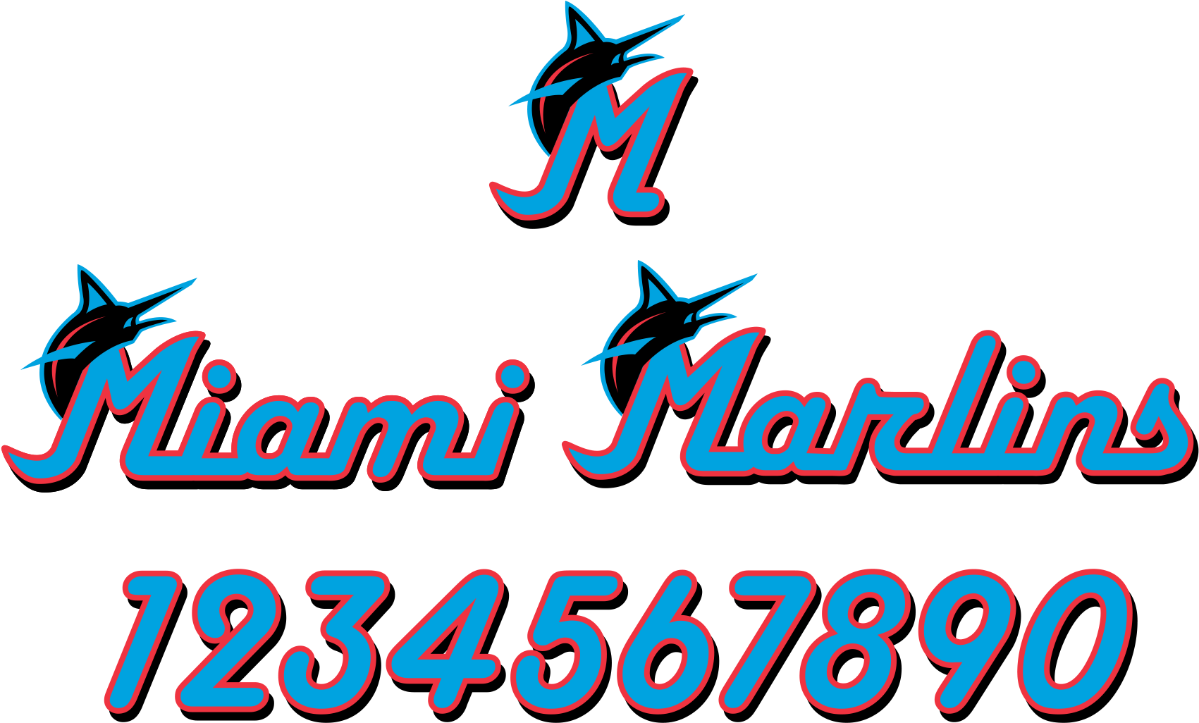 Redesign Of The Miami Marlins Redesign Concepts Chris - Miami (1850x1250), Png Download