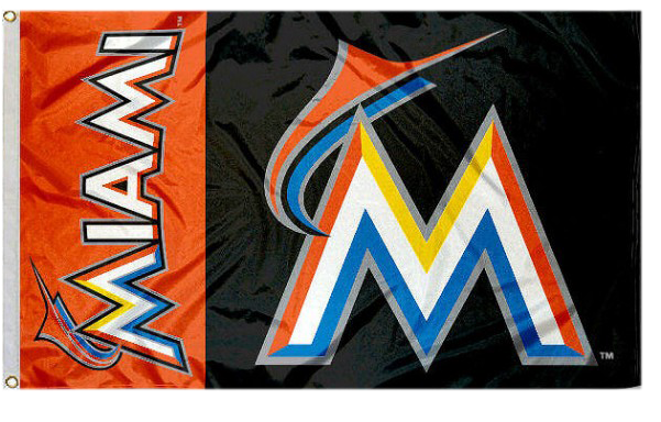 Miami Marlins Flag - Wincraft Miami Marlins Flag 3x5 Mlb Banner (600x600), Png Download