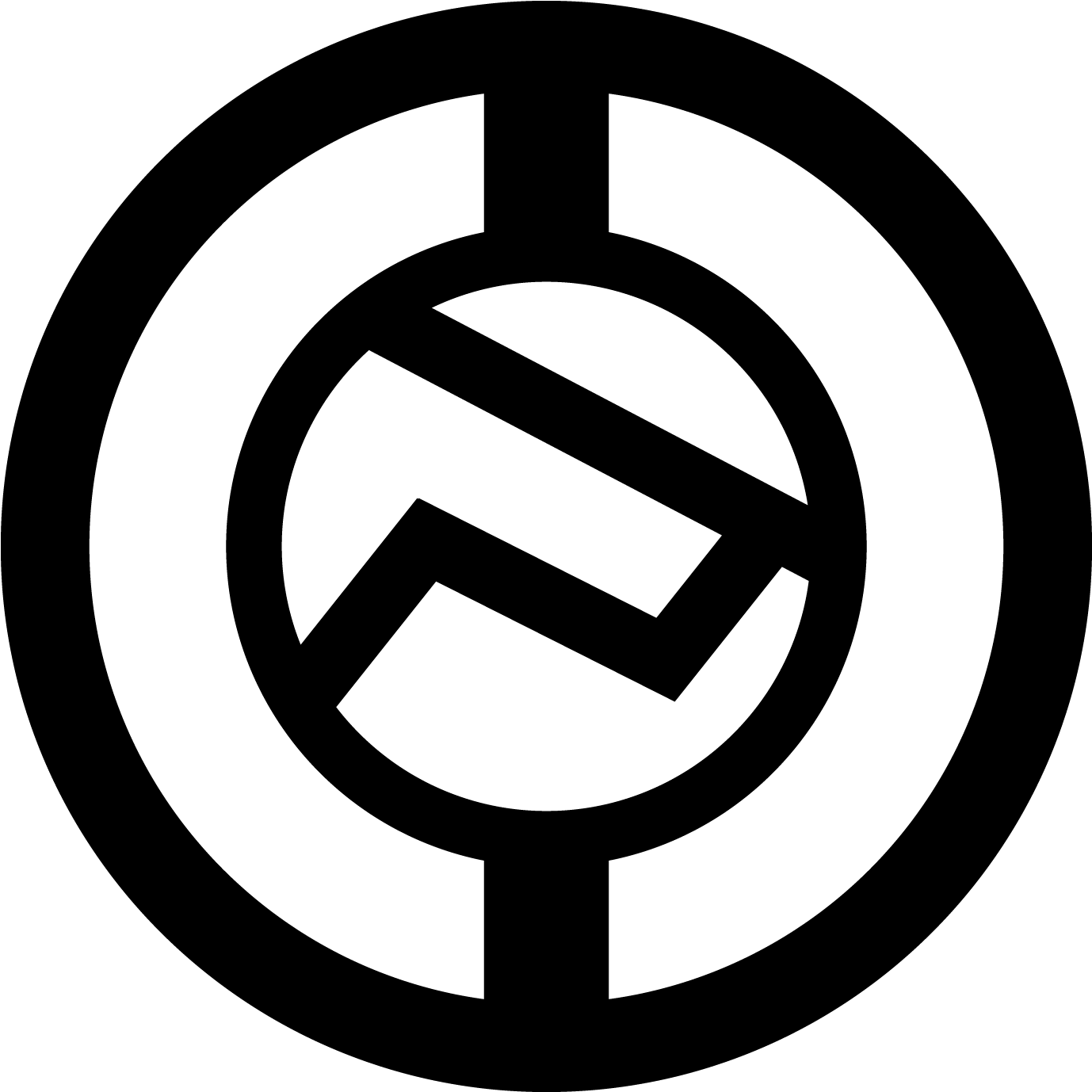 Rantaro Amami Symbol - Money Sign Black And White (1462x1462), Png Download