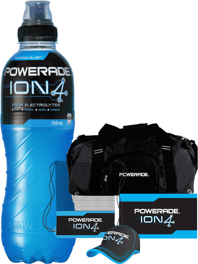 Week Four Prize - Powerade Power Grip, 32oz, Cyan (700x900), Png Download