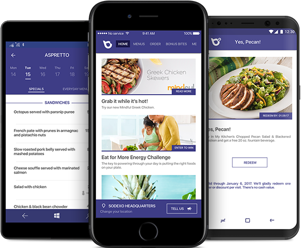 Bite Food App Sodexo (631x509), Png Download