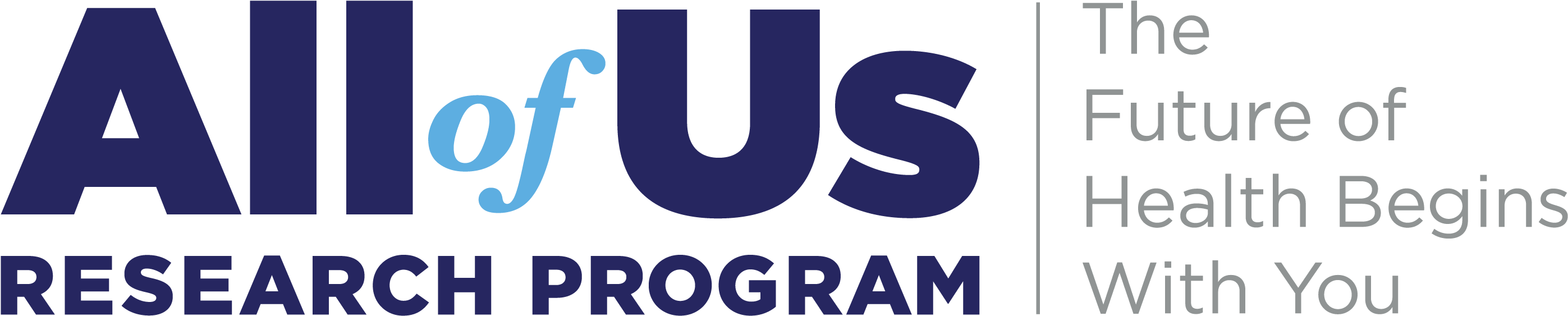 All Of Us Logo Print Master Participantfacing Color - All Of Us Research Program Logo (3300x1248), Png Download