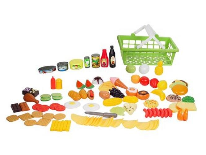 We're Sorry - - Kid Connection 100 Pcs Playfood In Basket (1000x1000), Png Download