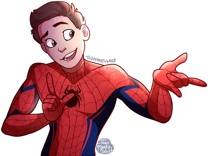 Homecoming - Spiderman Tom Holland Fanart (800x564), Png Download