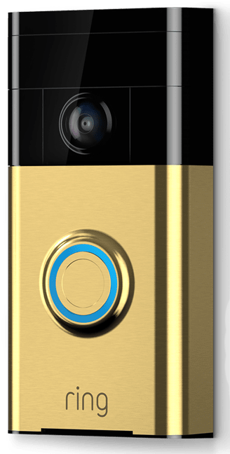 Ring Gold Doorbell - Ring Video Doorbell Polished Brass (494x720), Png Download