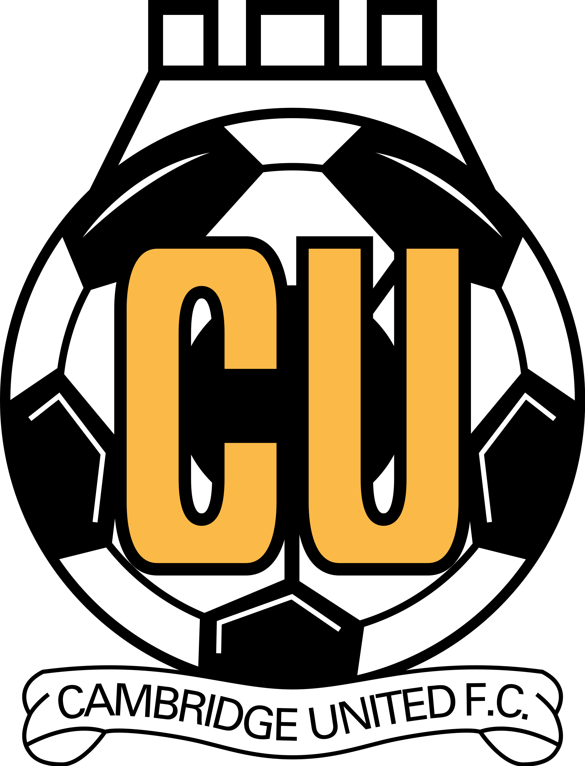 Fifa 16 Ultimate Team Badges - Cambridge United Logo Png (2000x2619), Png Download