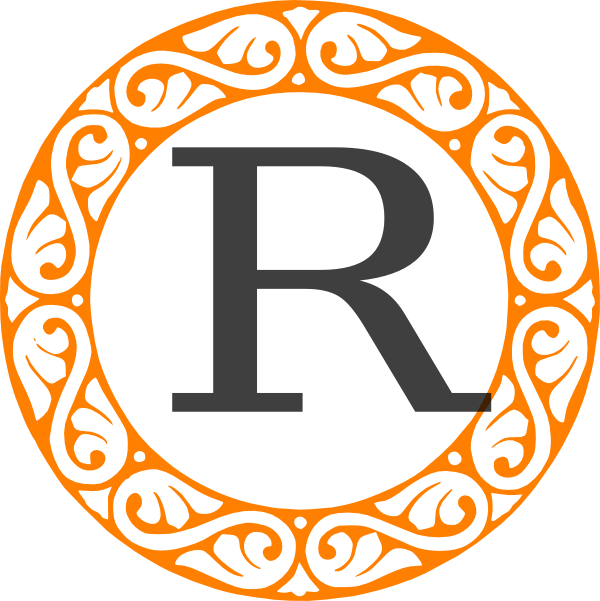 Monogram Clip Art At Clker Com Vector - Circle Logo Design Clipart (600x601), Png Download