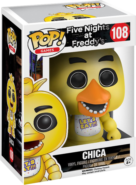 Funko Pop Five Nights At Freddys Chica - Five Nights At Freddy's 1 Pop (578x786), Png Download