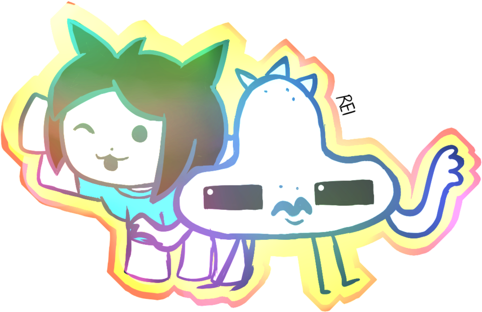 Undertale Emoji Download Source - Undertale Jerry And Tem (1024x646), Png Download