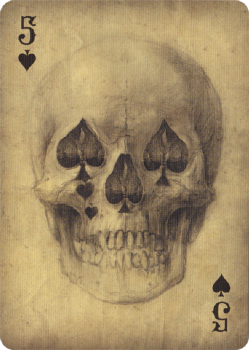 Ace Of Spades Skull - Skull Deck Of Cards (1200x1200), Png Download