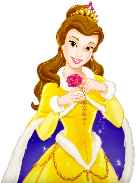 Disney Clipart, Belle Beauty And The Beast, Christmas - Cartoon Belle Beauty And The Beast (576x800), Png Download