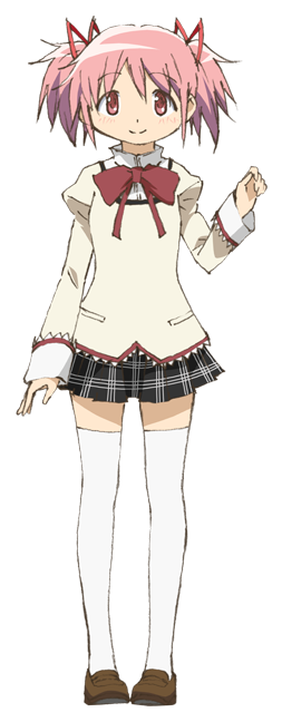 #madoka #magica #magic #maho #anime #otaku #manga #japan - Madoka Kaname School Uniform (469x661), Png Download