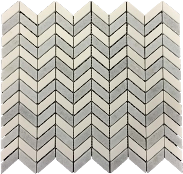 Thassos Ming Green Chevron (640x606), Png Download