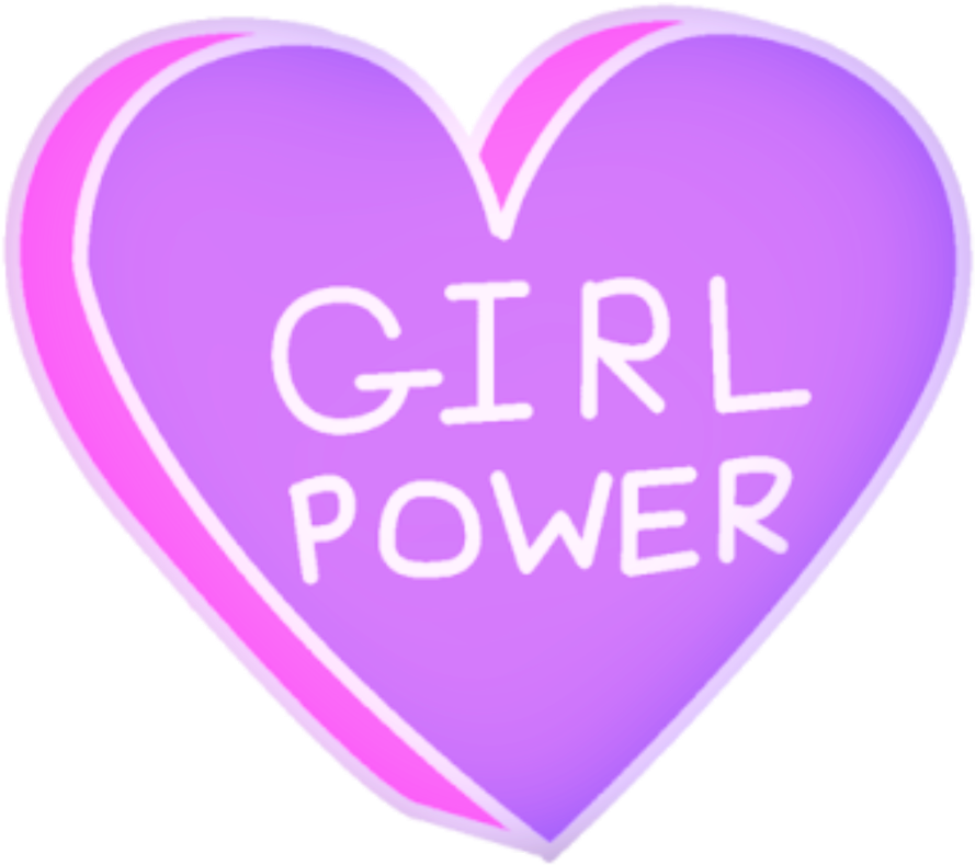 Grlpwr 💪 Girl Power Pink Purple (1024x1024), Png Download