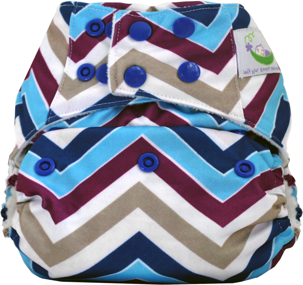 Sweet Pea Aio Sweet Chevron - Sweet Pea Pocket Diapers (1063x1063), Png Download