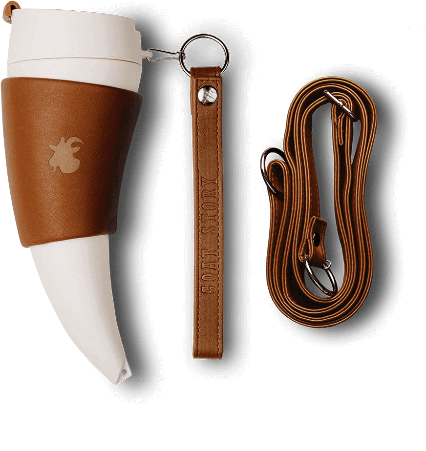 Goat Mug - Goat Story Mug, Real Leather, 12 Oz, Brown (1000x1000), Png Download