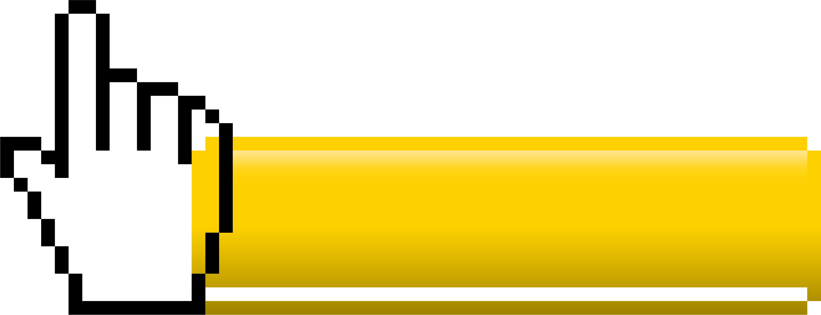 Computer Mouse Cursor Pointer Hand Clip Art - Transparent Background Cursor Png (2713x1041), Png Download