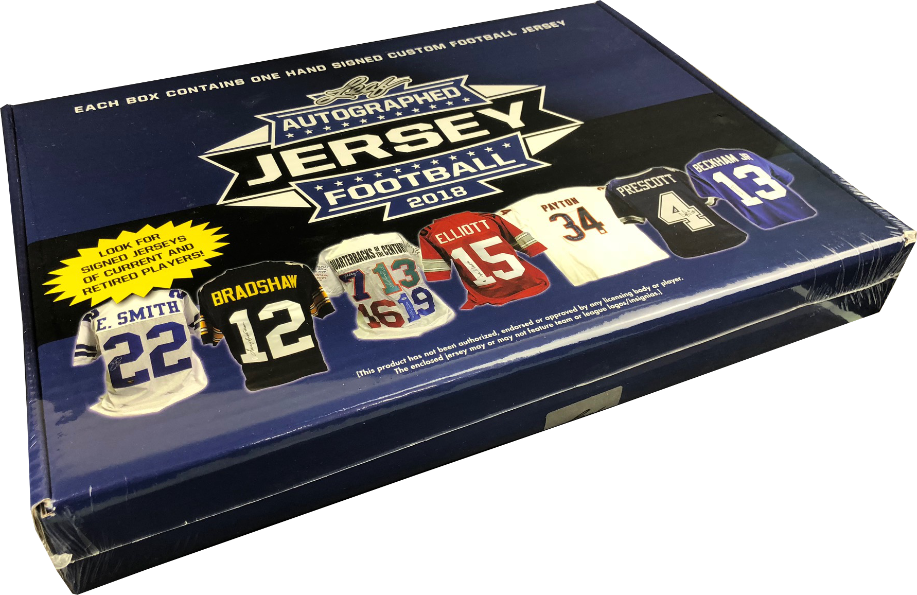 18 Leaf Autographed Football Jersey Edition - 2018 Leaf Autographed Football Jersey (1782x1156), Png Download