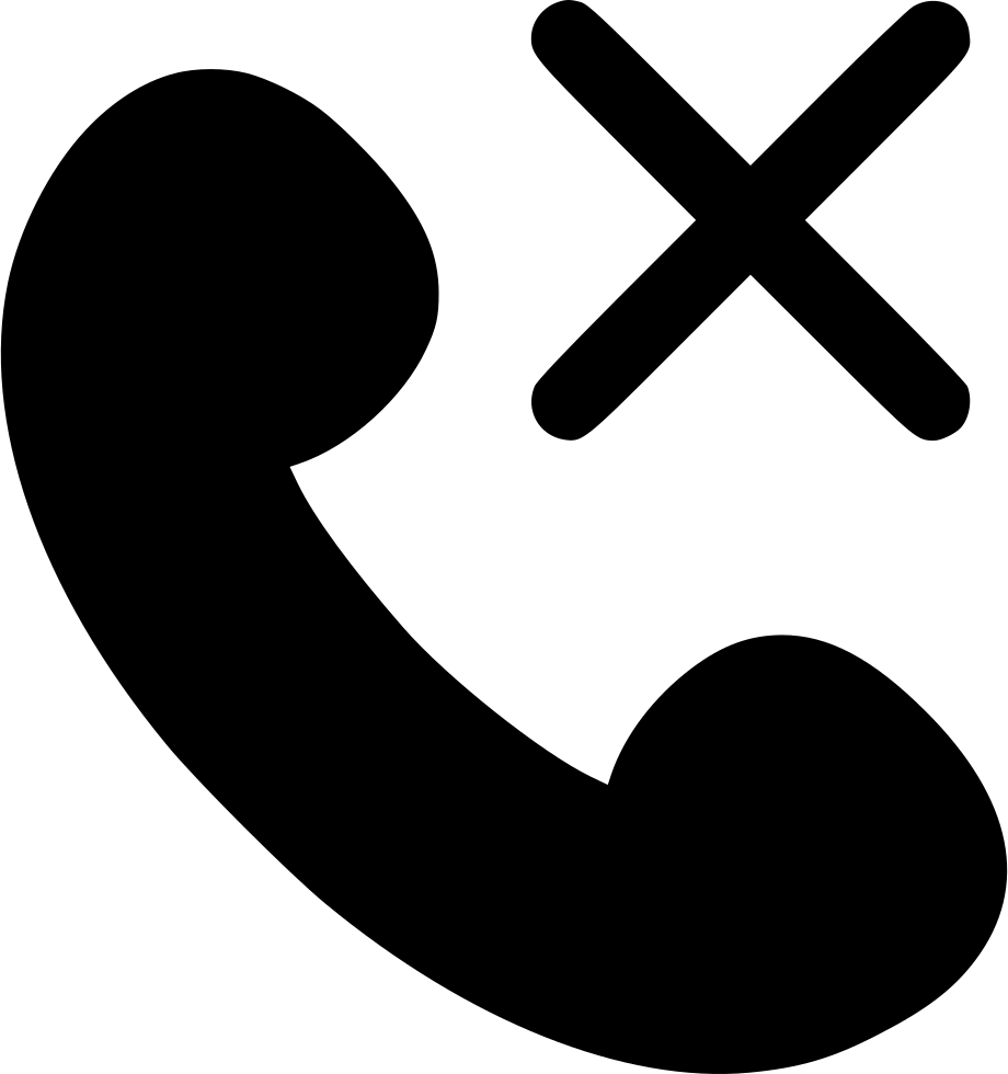 Cancel Call Png Icon - Portable Network Graphics (920x980), Png Download