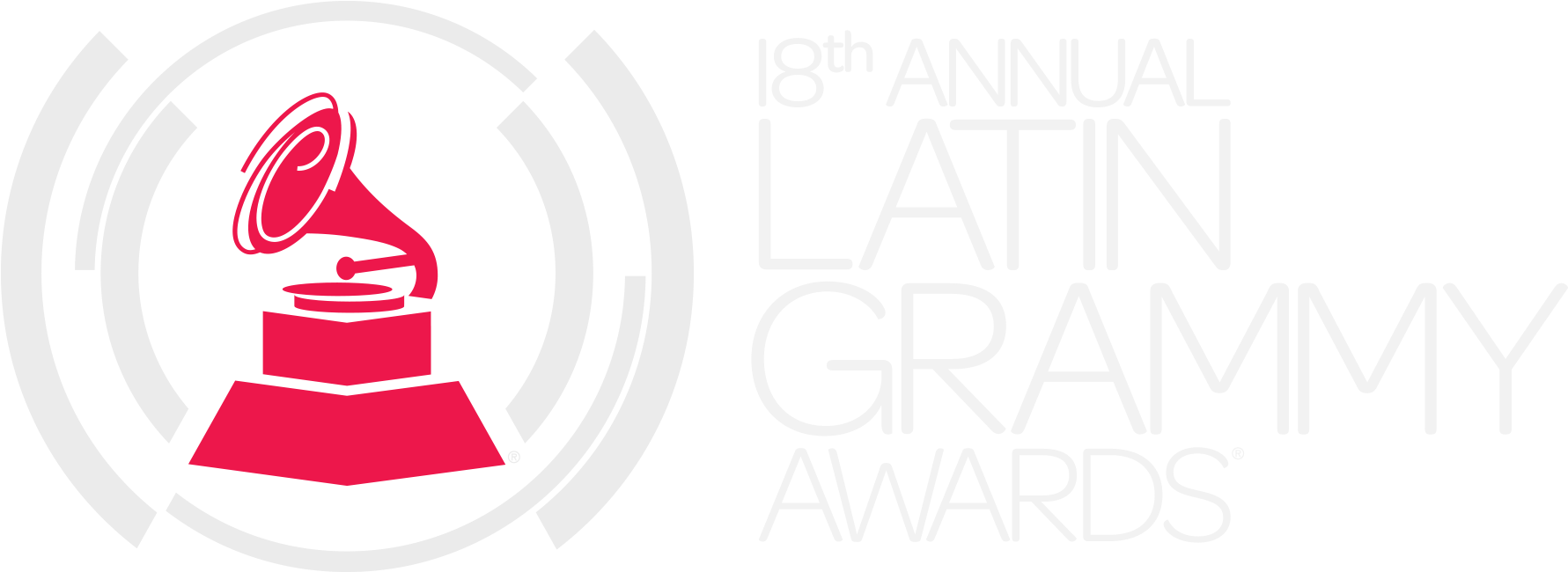 14th Annual Latin Grammy Awards - Logo Latin Grammy Png (1800x883), Png Download