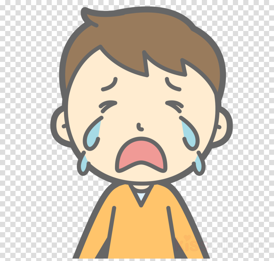 Crying Clipart The Crying Boy Crying Infant Clip Art - Crying Boy Clipart (900x860), Png Download
