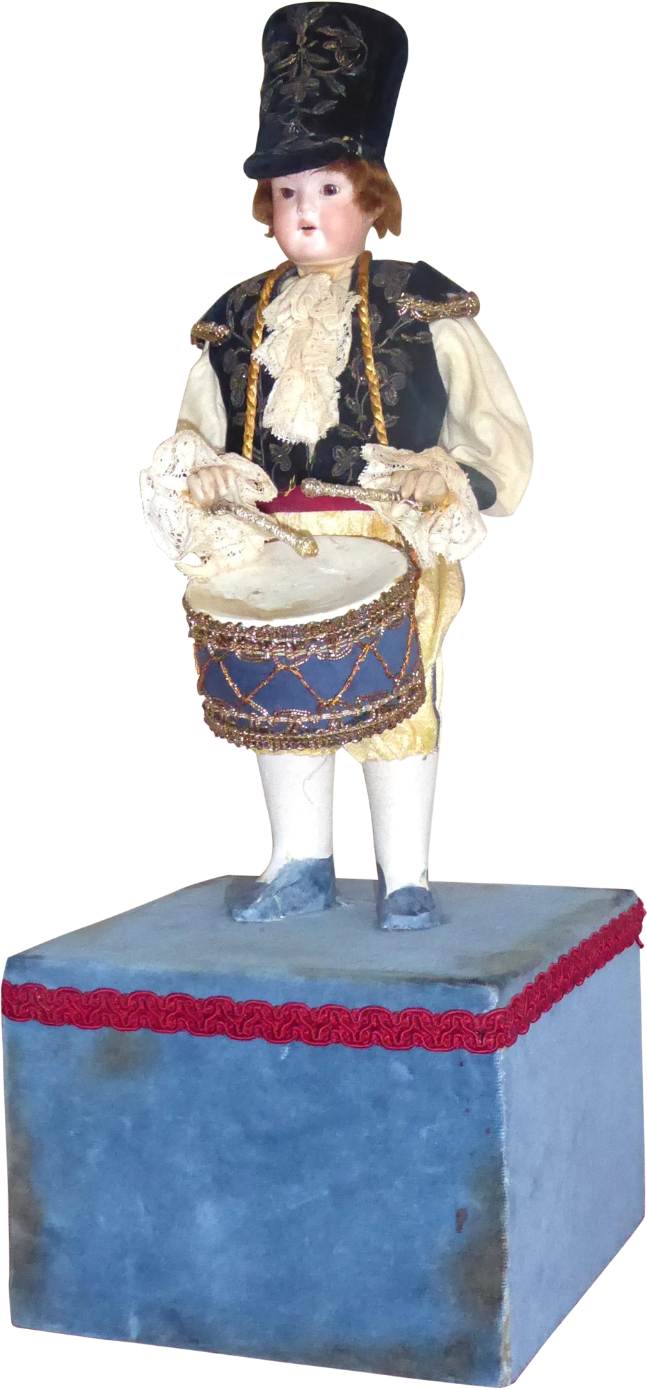 Antique Soldier Boy Drummer With German Bisque Doll - Bisque Doll (2048x2048), Png Download