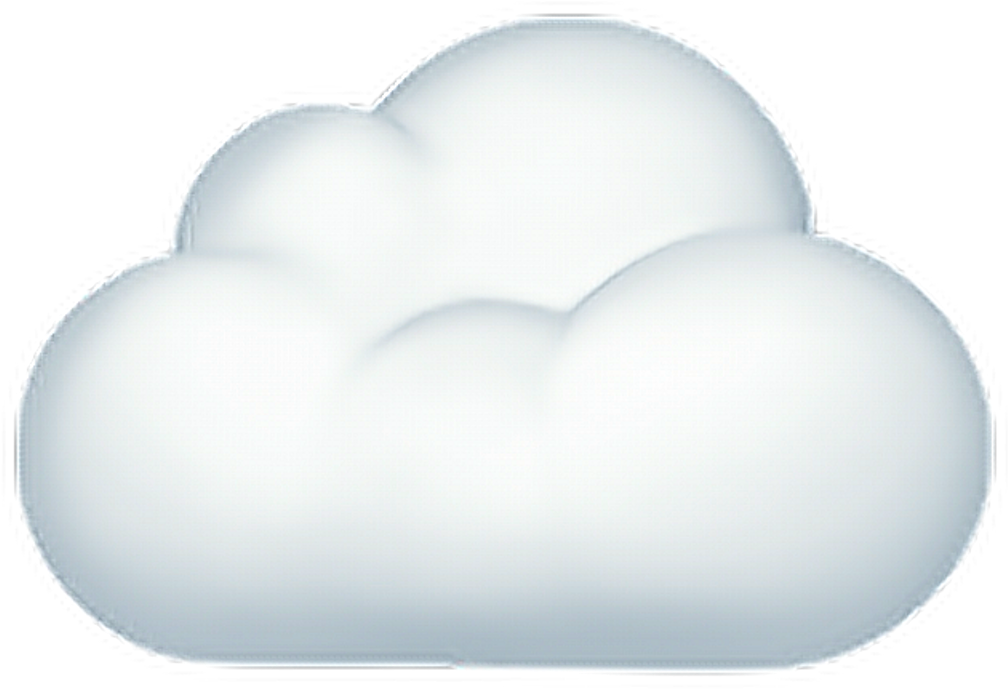 •cloud Emoji ☁ Cloud Emoji Emoticon Iphone Iphoneemoji - Light (1024x1024), Png Download