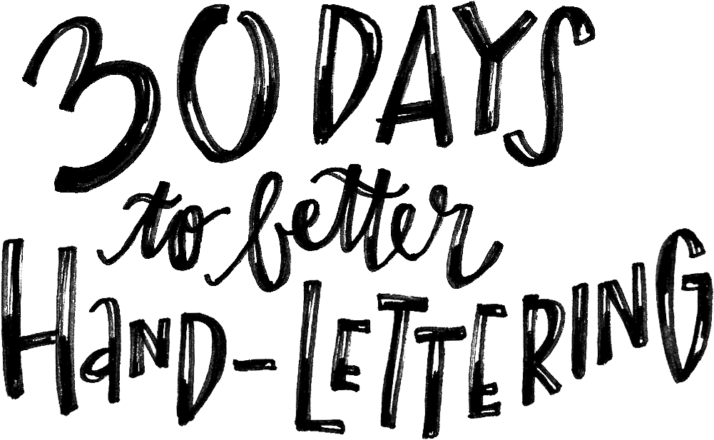 Clipart Black And White For Free Download - Lettering (1207x763), Png Download