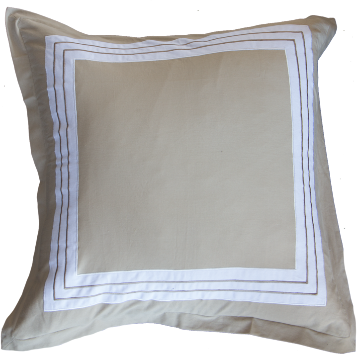 Braid Inner Panel Natural White Euro Cushion 65 X 65 - Centimetre (720x712), Png Download