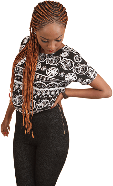 Long Pamoja-braid - Pamoja Long Braids (620x600), Png Download