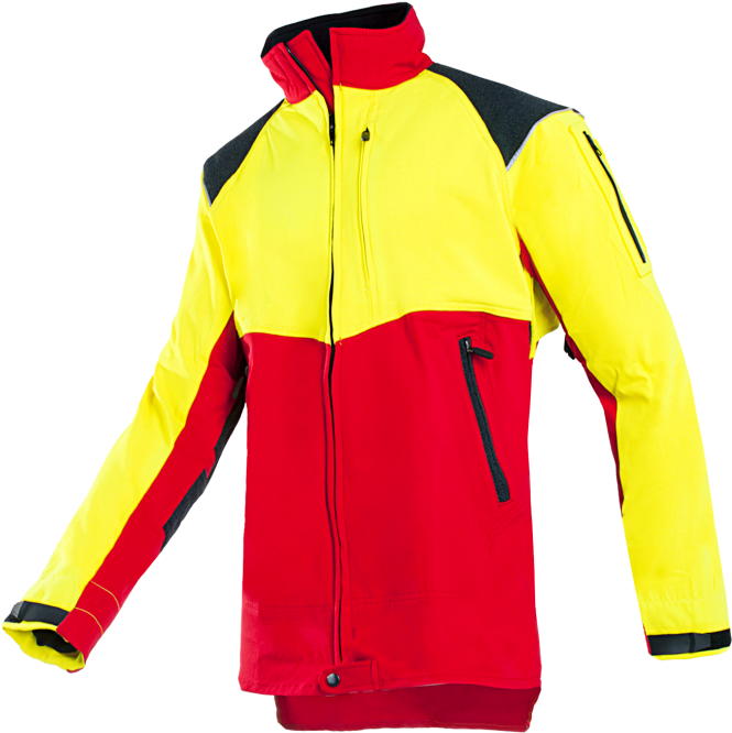 Red/hi-vis Yellow - Ubrania Dla Drwali (720x1080), Png Download