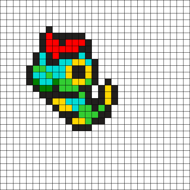 Caterpie - Caterpie Pixel Art Grid (610x610), Png Download