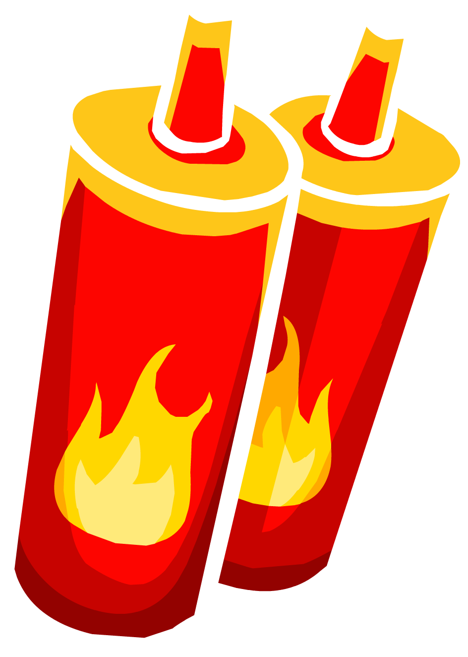 Fire Nunchaku - Club Penguin Fire (1323x1323), Png Download