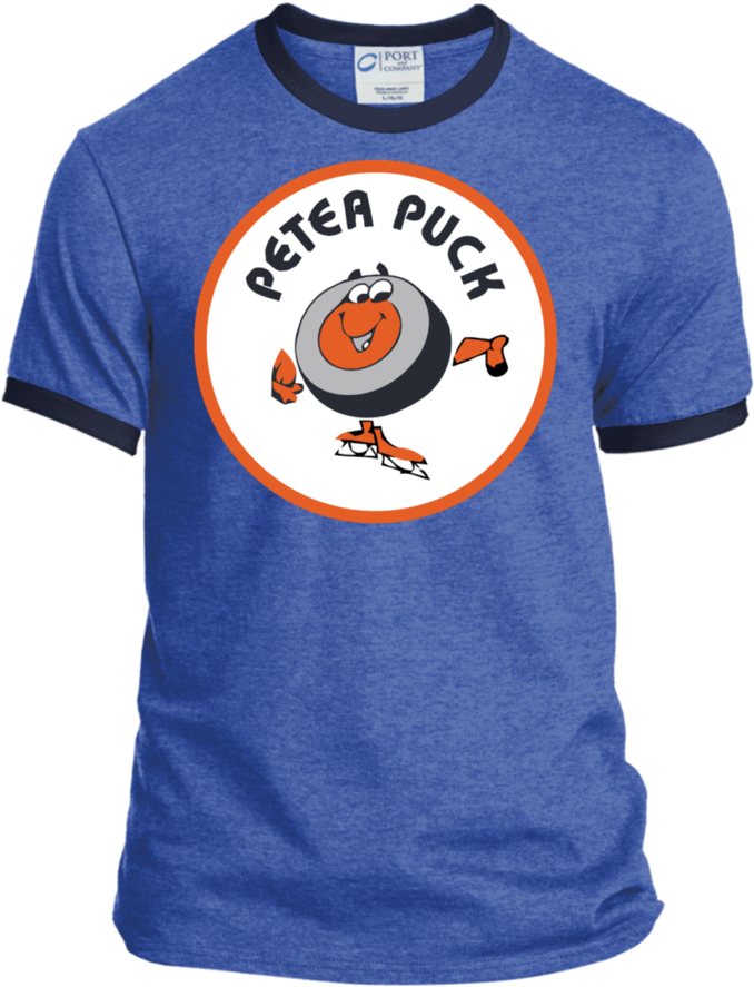 Non Distressed Retro Peter Puck Ringer Tee - Best Mom In The Galaxy Ringer Tee (900x900), Png Download
