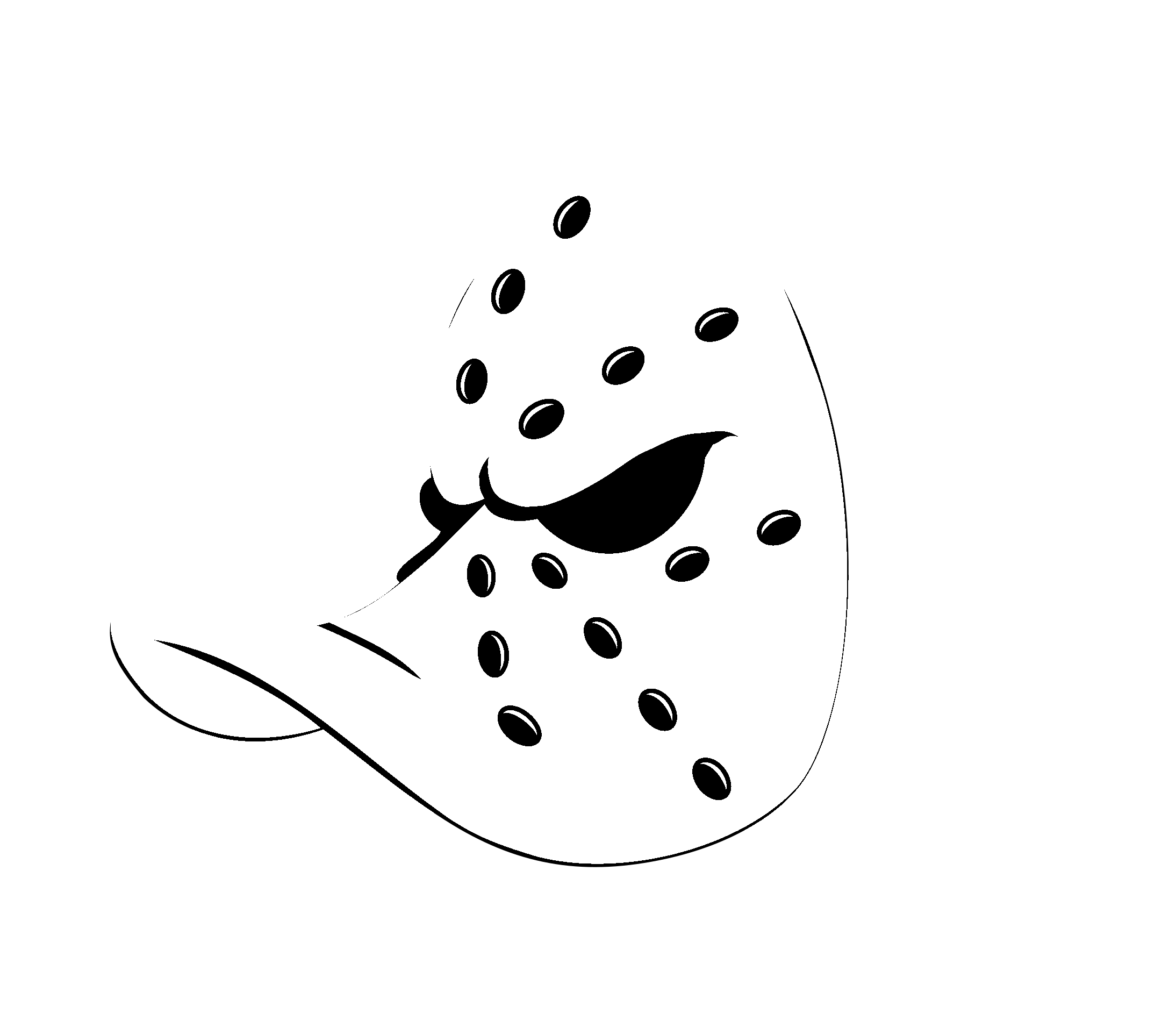 Anaheim Mighty Ducks 05 Logo Black And White - Anaheim (2400x2400), Png Download