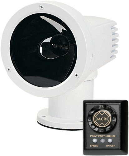 Rcl 50b With Remote Searchlights Front View - Acr Rcl - 100d Remote Controlled Searchlight 24v (600x600), Png Download