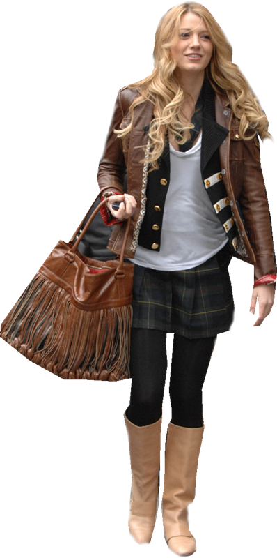 Blake Lively Amerykańska Aktorka - Serena Van Der Woodsen Estilo (398x800), Png Download