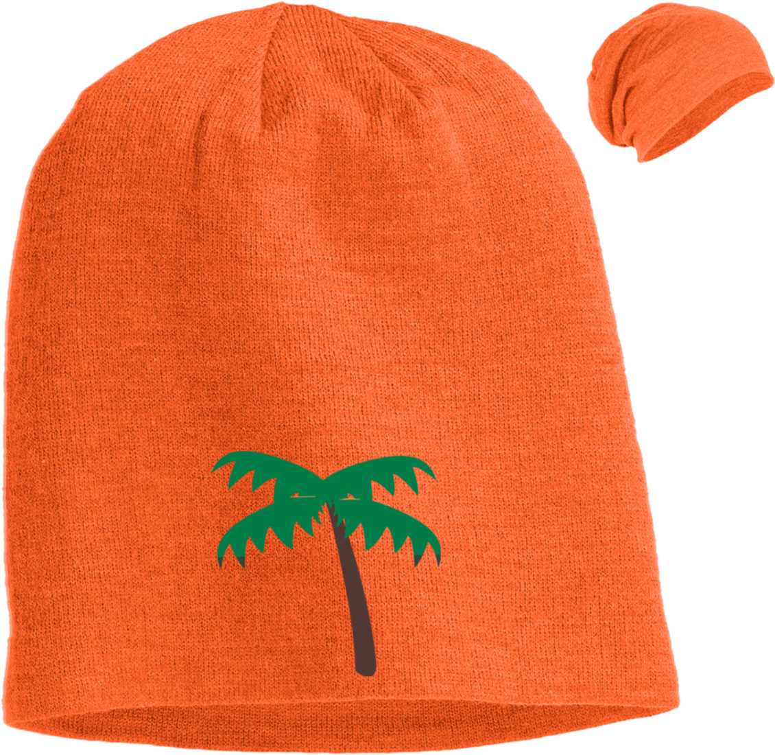 Palm Tree Emoji Dt618 District Slouch Beanie (1155x1155), Png Download