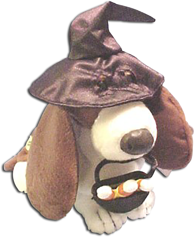 Hushpuppies Halloween Witch Plush Basset Hound Puppy - Basset Hound (849x1000), Png Download