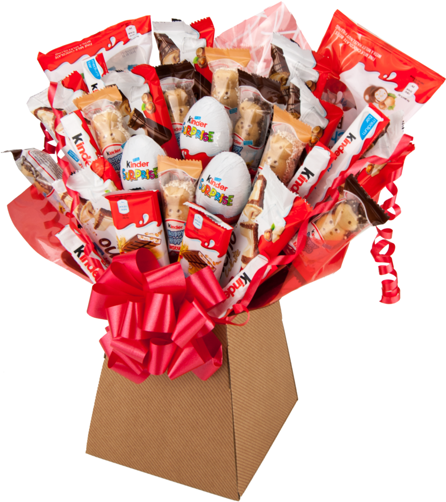 Kinder Xl Chocolate Bouquet Huge Tree Explosion Gift - Kinder Hampers (874x1024), Png Download