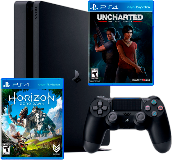 Sony Playstation 4 Slim 1 Тb Horizon Zero Dawn Uncharted/ - Horizon Zero Dawn [ps4 Game] (666x666), Png Download