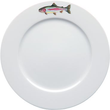 Rainbow Trout Dinner Plate (683x451), Png Download