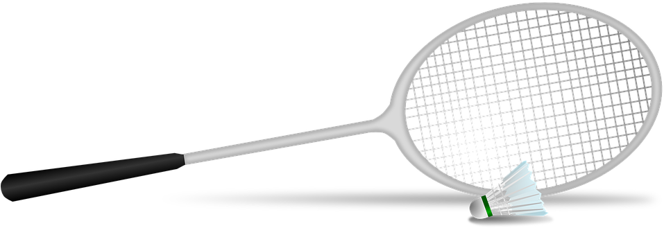 Free Vector Graphic - Raqueta De Badminton Y La Pelota (960x480), Png Download