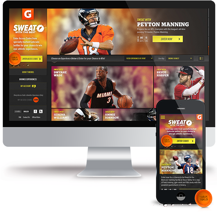 Ux Design, Ia Architect, Art Direction, Usability Expert - Gatorade Mobile Web Ad (710x710), Png Download