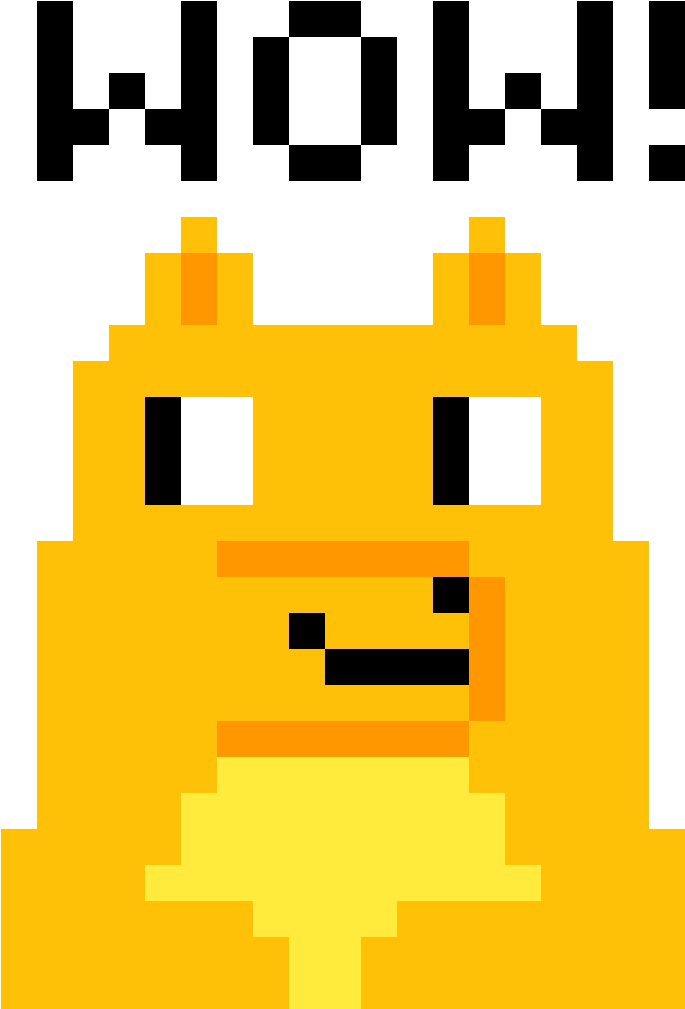 Doge - Hard Pixel Piskel Art (1188x1188), Png Download