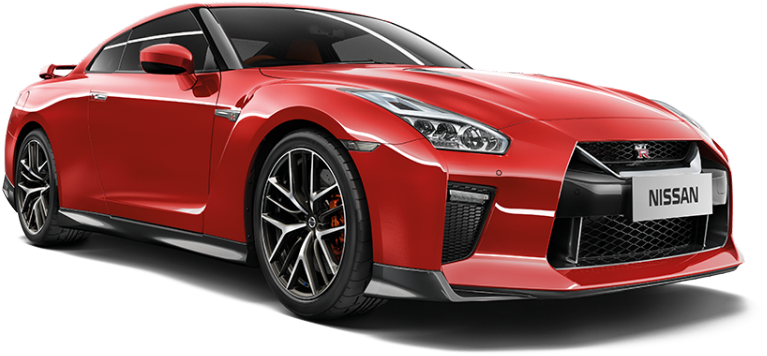 Red Nissan Gtr Png (2250x712), Png Download