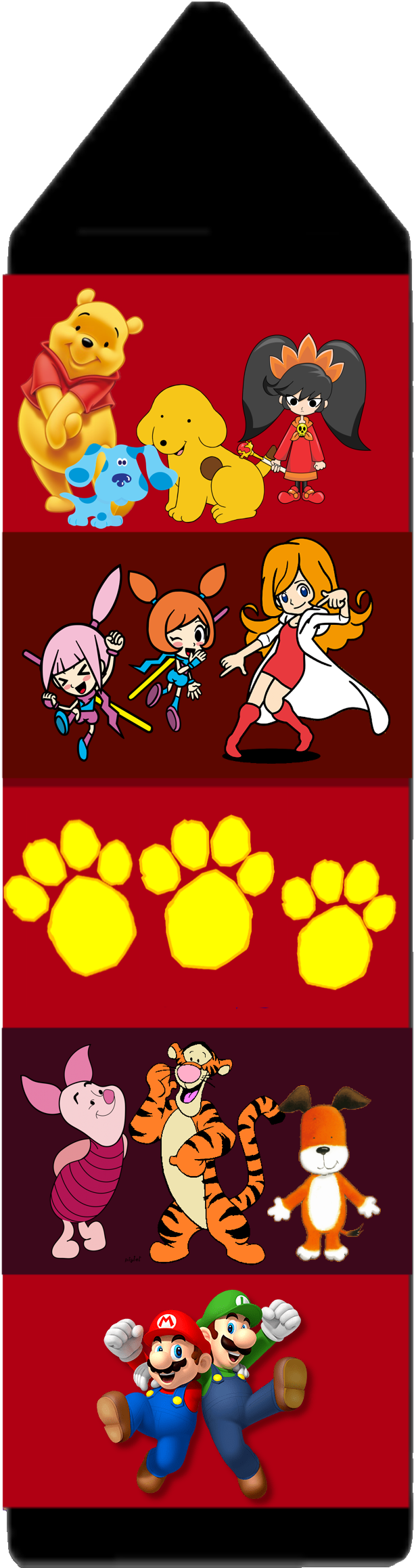 Spot's Clues Uk Pooh's New Drawing Crayon Blues Clues - Spot's Clues (640x2413), Png Download
